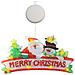 Decorazione Christmas Adesiva In Vetro Con Luci Led Merry Christmas - Foto miniatura 1
