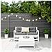 Lusso Casadino -  Set Divani Da Giardino 3 Pz Bianco In Legno Massello Di Pino - Foto miniatura 2