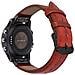 Cinturino Per Orologio In Vera Pelle Per Garmin Fenix 7s / 6s / 5s - Sgancio Rapido Brown 22 Mm - Foto miniatura 1