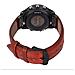Cinturino Per Orologio In Vera Pelle Per Garmin Fenix 7s / 6s / 5s - Sgancio Rapido Brown 22 Mm - Foto miniatura 2