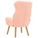 Poltrona Rilassante  in Tessuto Simil Manto Curly Rosa - Foto miniatura 6