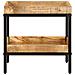 Tavolino 45x45x45 cm Legno Massello di Mango Grezzo - Foto miniatura 4