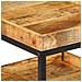 Tavolino 45x45x45 cm Legno Massello di Mango Grezzo - Foto miniatura 5