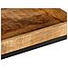 Tavolino 45x45x45 cm Legno Massello di Mango Grezzo - Foto miniatura 6