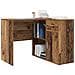 Scrivania d'angolo in legno vintage 102x88x75 cm Legno ingegnerizzato - Foto miniatura 3
