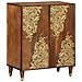 Set Mobili Bagno  3 Pezzi Legno Massello di Mango, Credenza  60x33x75 cm Legno Massello di Mango - Foto miniatura 4