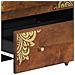 Set Mobili Bagno  3 Pezzi Legno Massello di Mango, Credenza  60x33x75 cm Legno Massello di Mango - Foto miniatura 9