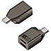 Adattatore Audio Da Lightning Femmina + Usb-c Femmina A Usb-c Maschio: Ascolta, Chiama E Ricarica Grey - Foto miniatura 1