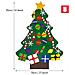 Albero Di Natale Con Ornamenti Rimovibili In Feltro Decorazione Natalizia Fai Da Te - Foto miniatura 5