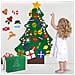 Albero Di Natale Con Ornamenti Rimovibili In Feltro Decorazione Natalizia Fai Da Te - Foto miniatura 6