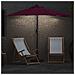 Ombrello da giardino Rosso bordò 294 x 150 x 224 cm Tessuto - Foto miniatura 4