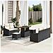 Set Divano da Giardino 8 pcs Nero e Crema 90 x 55 x 71 cm - Foto miniatura 2