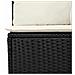 Set Divano da Giardino 8 pcs Nero e Crema 90 x 55 x 71 cm - Foto miniatura 7