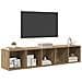 Set di mobili TV 2 pcs rovere artigianale 37 x 37 x 142.5 cm - Foto miniatura 3