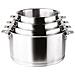 Set Di 3 Pentole In Acciaio Inox 16 / 18 / 20 Cm + Manico - 56610 - Foto miniatura 3