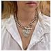 Choker Con Chiusura A Cuore E Ciondoli A Catena - Foto miniatura 3