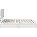 Letto con Contenitore Bianco 180 x 200 cm Legno multistrato - Foto miniatura 9