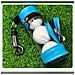 Custodia Portatile In Pelle Pu Per Palline Da Golf Con Porta Tee - Contiene 3 Palline Blue - Foto miniatura 6