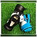 Custodia Portatile In Pelle Pu Per Palline Da Golf Con Porta Tee - Contiene 3 Palline Blue - Foto miniatura 7