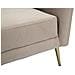 Poltrona Kiev Grigia In Velluto Con Gambe Dorate - Foto miniatura 6