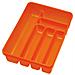 Portaposate in plastica con 6 scomparti cm 40x30xH 6 colori assortiti - Foto miniatura 1