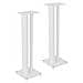 Stylum 3 Coppia supporti diffusori con passacavi Altezza 80 cm Colore bianco - Foto miniatura 1