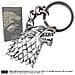 Portachiavi Game Of Thrones Metal Keychain Stark Sigil - Foto miniatura 3