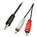 35681 2m 3.5mm 2 x RCA Nero, Rosso, Bianco cavo audio - Foto miniatura 1