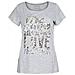 T-shirt Donna Jersey Paillettes Grigio M - Foto miniatura 1