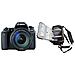 Kit Fotcamera Compatta EOS 77D Nero Sensore CMOS 24.2 Mpx Full HD + Obiettivo EF-S 18-135 mm f / 3.5-5.6 IS USM + Borsa - Foto miniatura 1