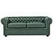 Divano Vintage A 3 Posti In Tessuto Similpelle Chesterfield - Foto miniatura 18