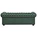 Divano Vintage A 3 Posti In Tessuto Similpelle Chesterfield - Foto miniatura 30
