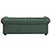 Divano Vintage A 3 Posti In Tessuto Similpelle Chesterfield - Foto miniatura 20