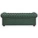 Divano Vintage A 3 Posti In Tessuto Similpelle Chesterfield - Foto miniatura 25