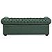 Divano Vintage A 3 Posti In Tessuto Similpelle Chesterfield - Foto miniatura 12