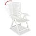 Sedie Reclinabili da Giardino 6 pz in Plastica Bianche - Foto miniatura 2