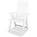 Sedie Reclinabili da Giardino 6 pz in Plastica Bianche - Foto miniatura 3