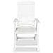 Sedie Reclinabili da Giardino 6 pz in Plastica Bianche - Foto miniatura 4