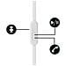 Auricolari Stereo In-ear Telecomando Jack 3.5mm Bianco - Foto miniatura 9