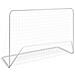 Porte da Calcio 2 pz con Reti 182x61x122 cm in Acciaio Bianche - Foto miniatura 4