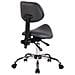 Sgabello Sella da Lavoro Stuttgart in Similpelle I Sedia Studio Ergonomica con Schienale Inclinabile I Sedia Ambulatorio con 5 Ruote Grigio - Foto miniatura 4