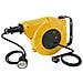 100236 Avvolgicavo Elettrico Automatico A Molla Con Staffa Di Fissaggio A Muro, Giallo, 8 M - Foto miniatura 1