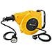 100236 Avvolgicavo Elettrico Automatico A Molla Con Staffa Di Fissaggio A Muro, Giallo, 8 M - Foto miniatura 2