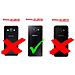 Custodia Compatibile Con Samsung Galaxy A3 2015 In Nero Ossido - Coperchio Protettivo Con Chiusura Magnetica E 3 Slot Per Carte - Foto miniatura 3