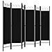 Paravento A 6 Pannelli Nero 240x180 Cm - Foto miniatura 3