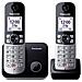 KX-TG6852JTB Telefono DECT Identificatore di Chiamata Nero e Grigio - Foto miniatura 4