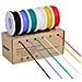18awg Legare Elettrico Hook Up Wire Kit 082 Mm Filo Flessibile Del Silicone (6 Diverse Rocchetti Colorati 4 Metri) 600v Stranded Filo Ad Alta Temperatura Di Resistenza - Foto miniatura 1