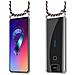 Catena Di Telefoni Cellulari Compatibile Con Asus Zenfone 6 In Blu Scuro Giallo - Coperchio Protettivo In Silicone Con Anelli D'argento, Cinturino In Corda E Custodia Staccabile - Foto miniatura 7