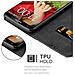 Custodia Compatibile Con Lg G2 In Oro Rosato Nero - Coperchio Protettiva Con Chiusura Magnetica, Funzione Stand E Tasca Per Le Carte - Foto miniatura 4