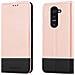 Custodia Compatibile Con Lg G2 In Oro Rosato Nero - Coperchio Protettiva Con Chiusura Magnetica, Funzione Stand E Tasca Per Le Carte - Foto miniatura 8
